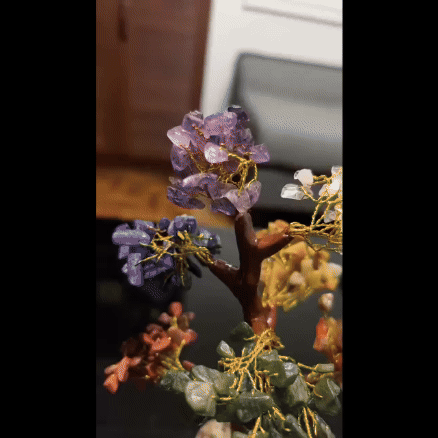 Crystal Tree - 7 Chakra Natural Gemstone Crystal Tree Roposo Clout