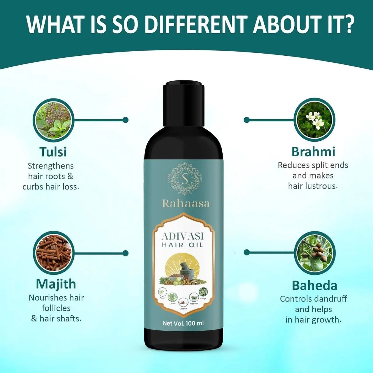 Rahaasa Adivasi Hair Oil 100ml (Pack of 1)