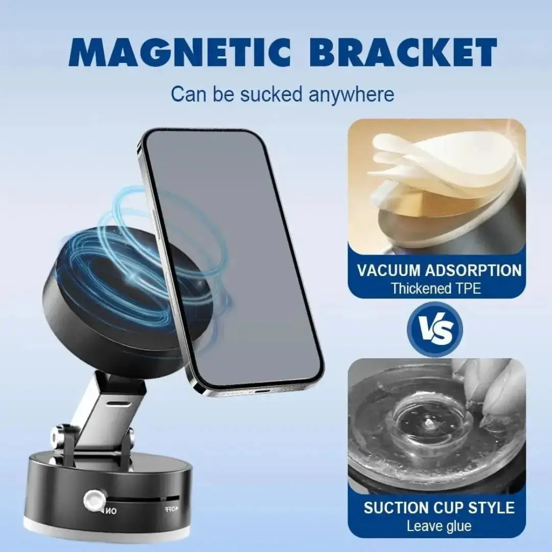 Mobile Holder - Vacuum Magnetic Suction Phone Holder