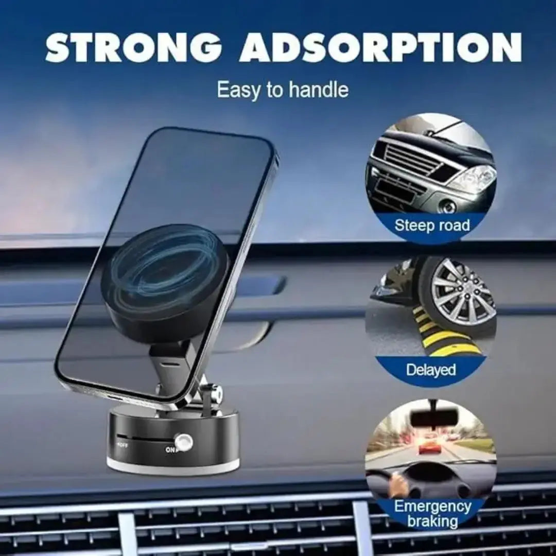 Mobile Holder - Vacuum Magnetic Suction Phone Holder