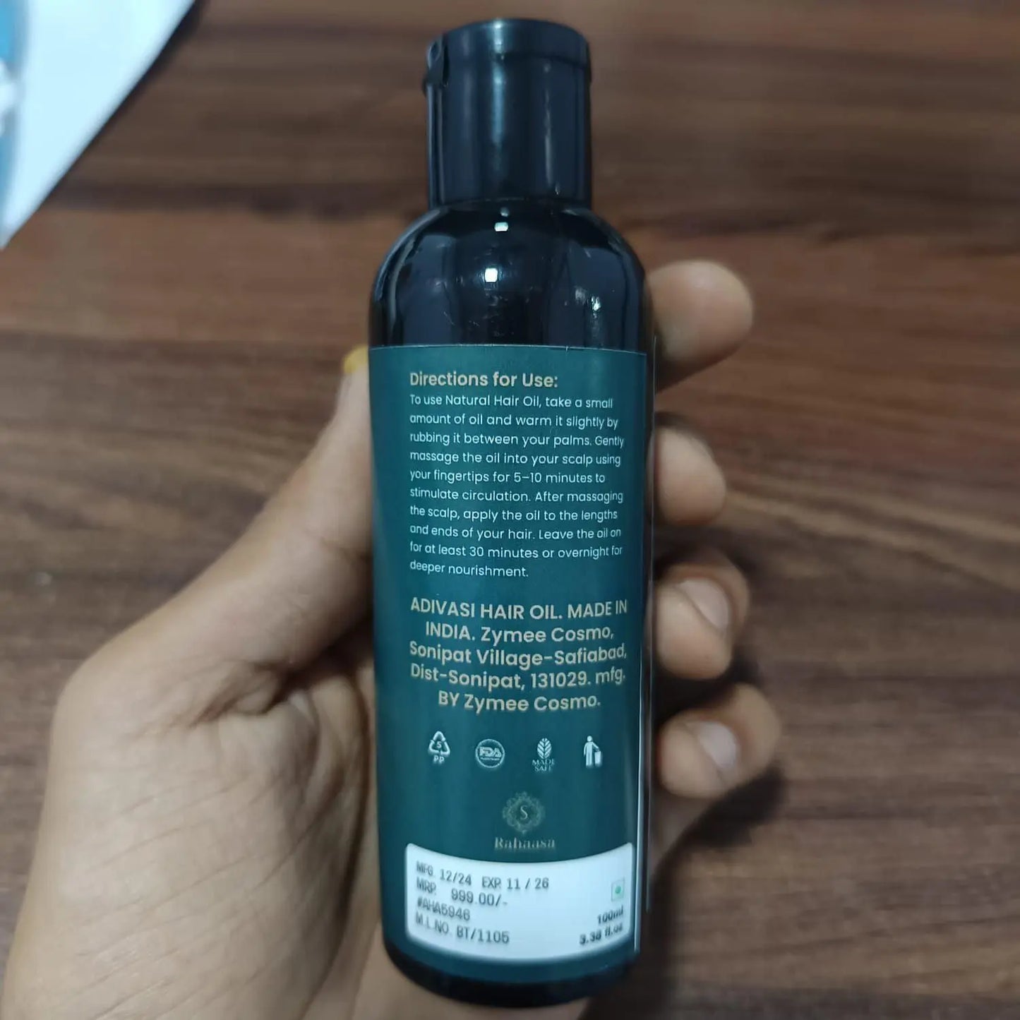 Rahaasa Adivasi Hair Oil 100ml (Pack of 1)