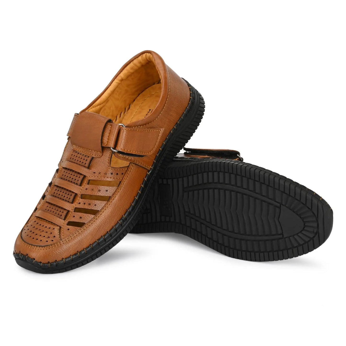 Sandals for Men | Synthetic Leather Tan Sandal