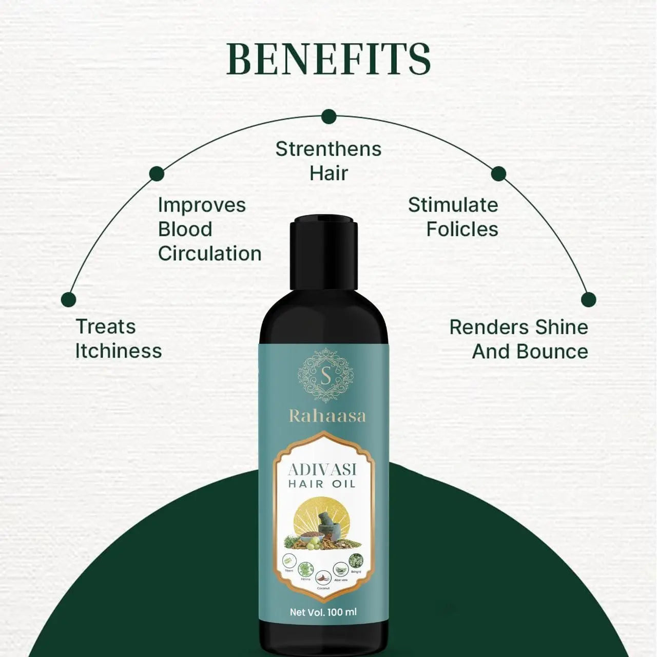 Rahaasa Adivasi Hair Oil 100ml (Pack of 1)