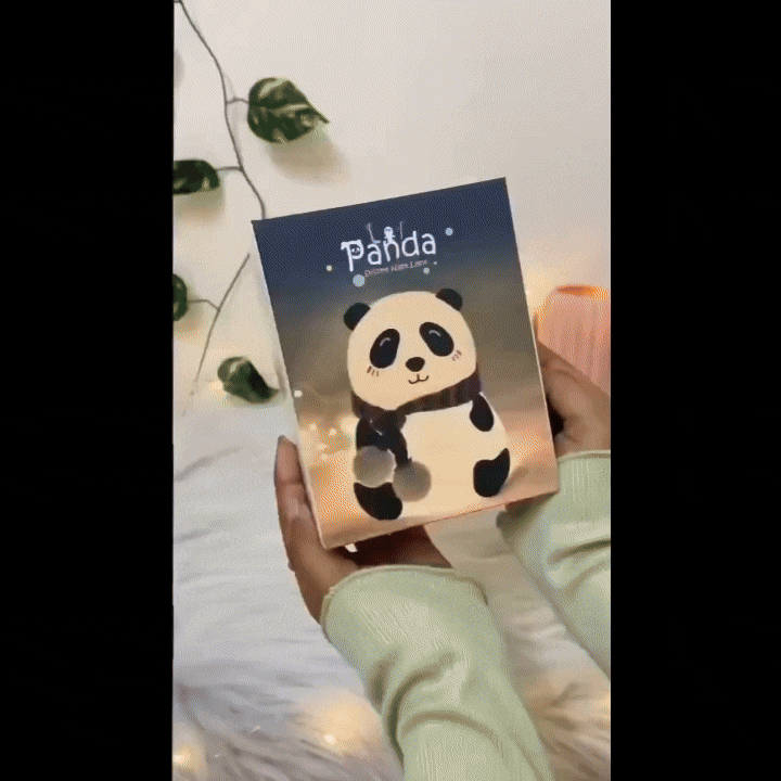 Panda Light Lamp For Kids, Panda Lamp Roposo Clout