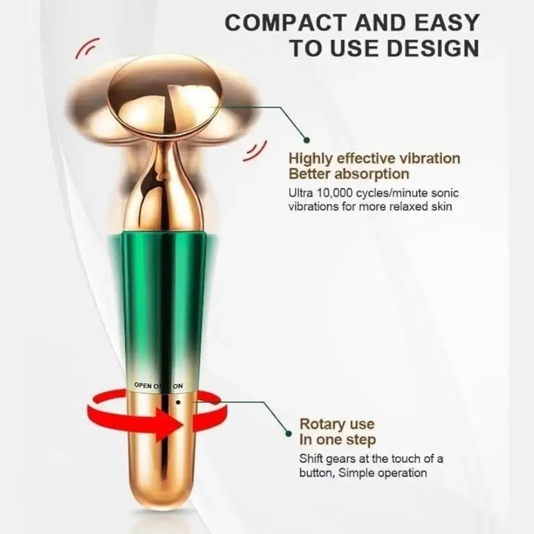 Face Massager, 3-in-1 Neck & Eyes Massager