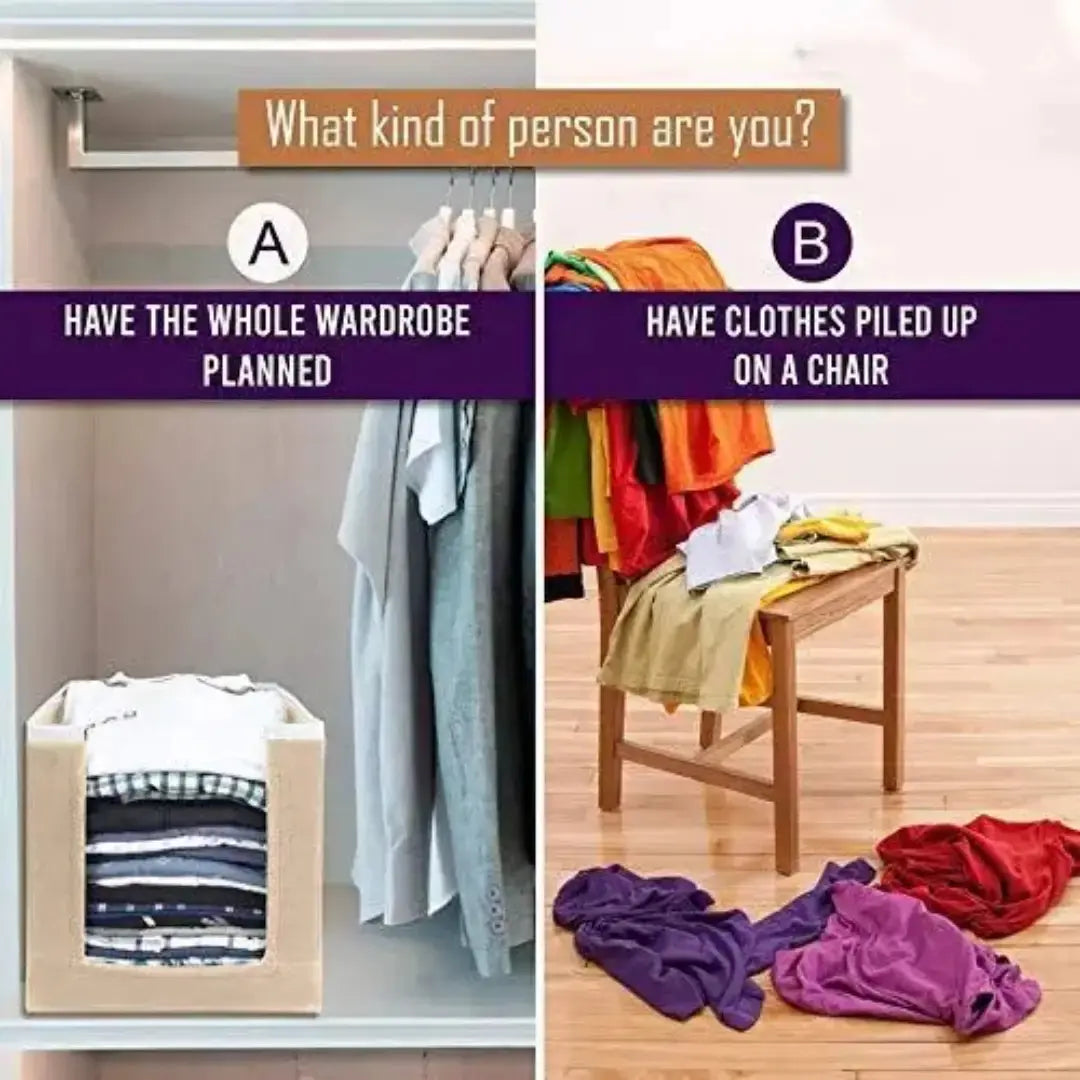 Closet Organizer-Foldable Shirts and Clothing Organizer Stackers (Pack of 6)