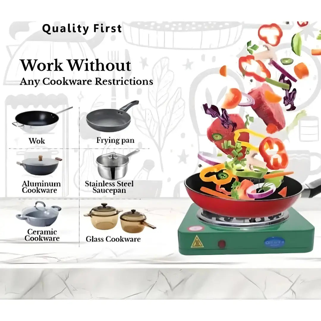 Electric Cooking Stove Flameless (Multicolor)