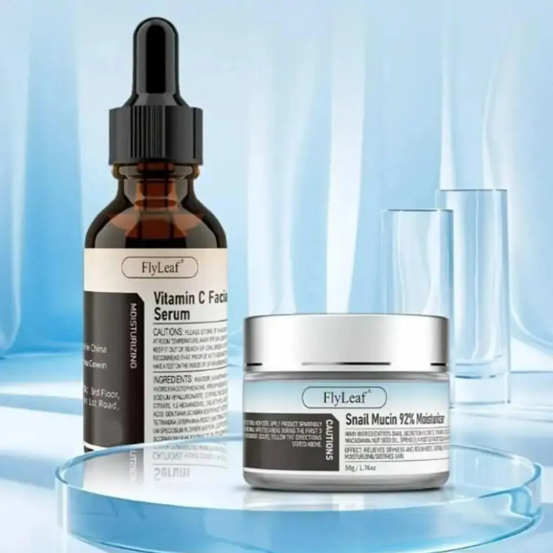 Vitamin C Serum Oil & Snail Mucin Cream 30ml Each Combo