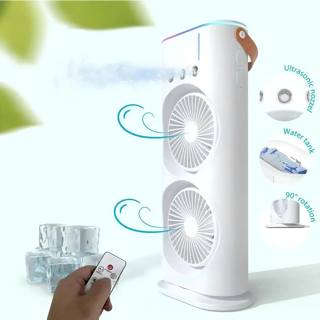Air Cooler Fan | USB Spray Mist Table Fan | 3-Speed