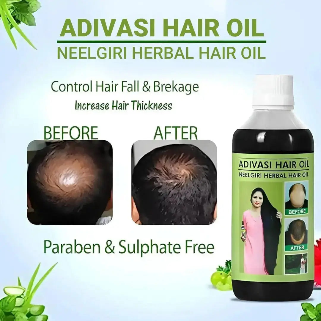 Adivasi Hair Oil - Adivasi Neelgiri Herbal Hair Oil 125ml (Pack of 2)