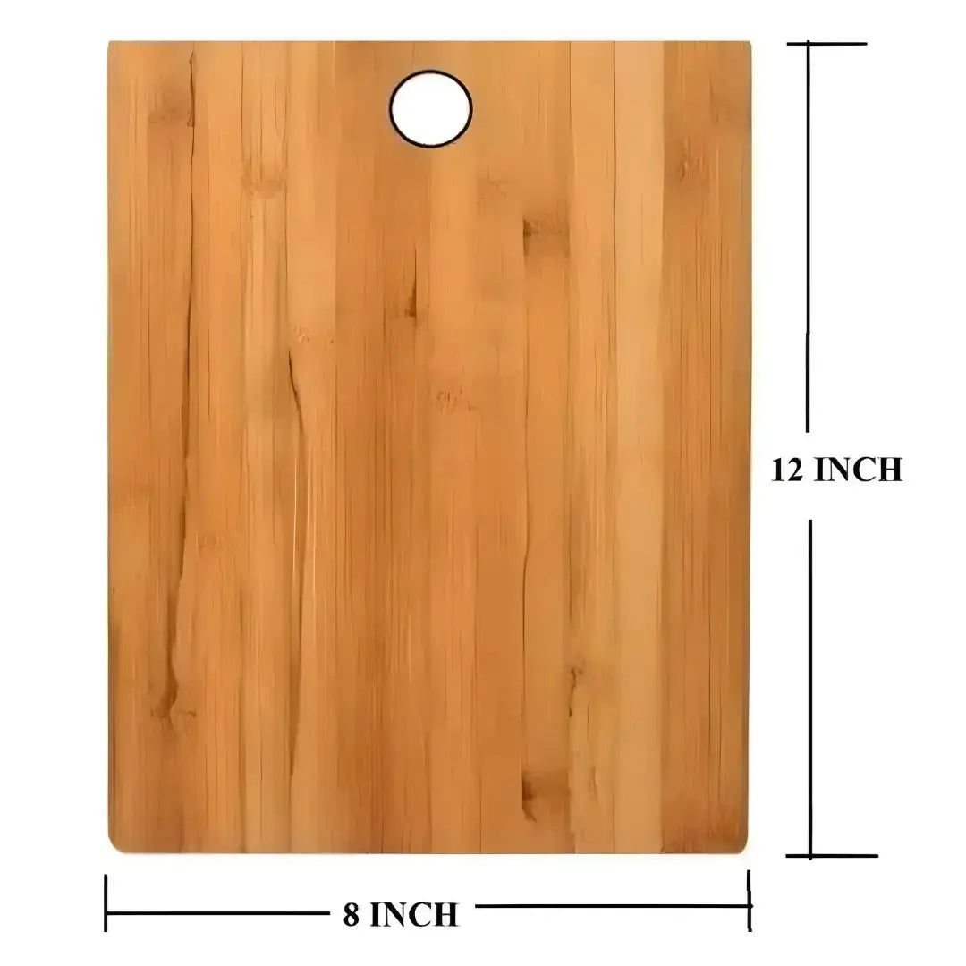Wooden Chopping Board With 5-Pcs Knife Set
