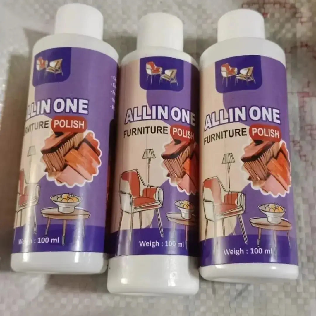 Wood Polish All in One Furniture Polish 100ml (Pack of 3)