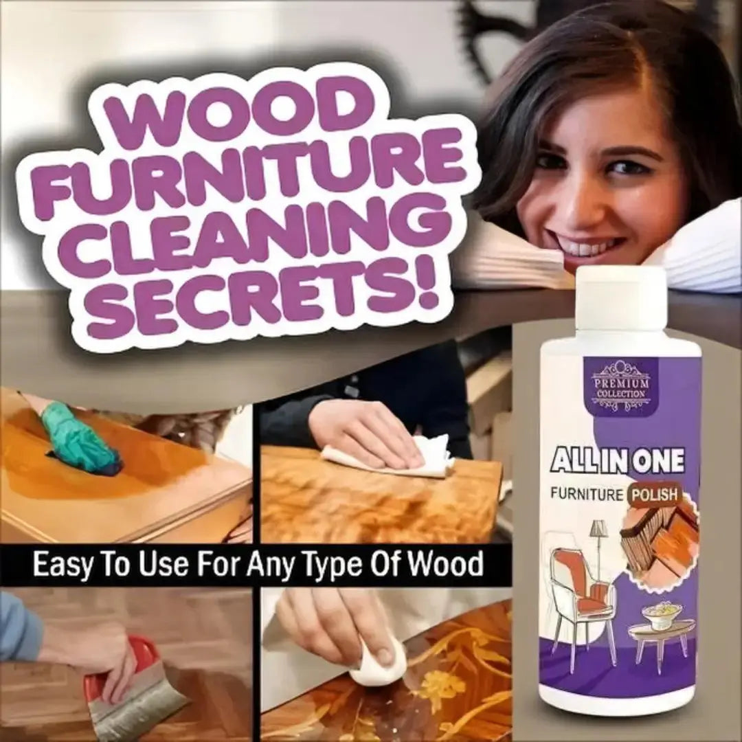 Wood Polish All in One Furniture Polish 100ml (Pack of 3)