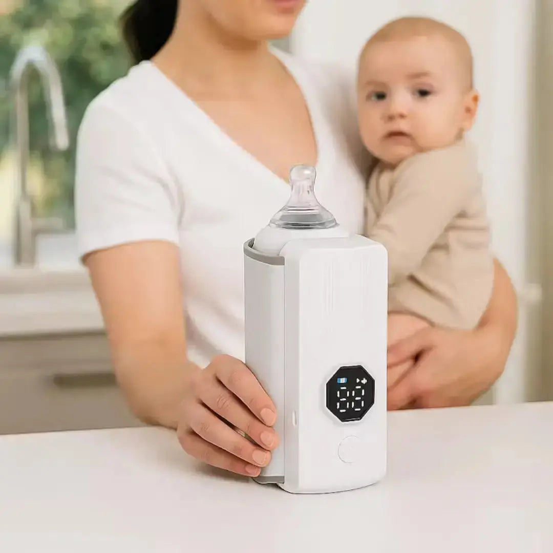 Portable Bottle Warmer Fast Heating, USB Rechargeable