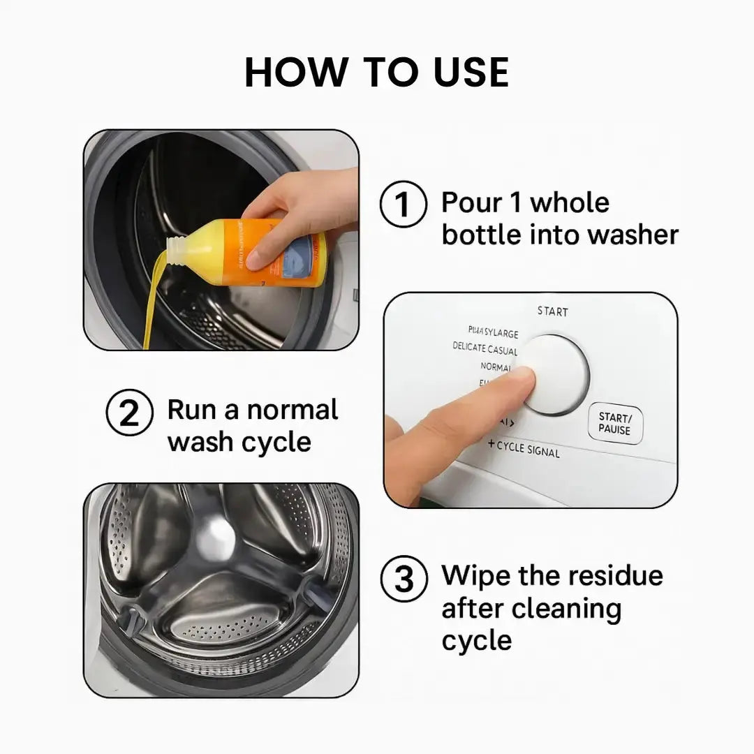 Washing Machine Cleaning Liquid 200ml (Pack of 4)