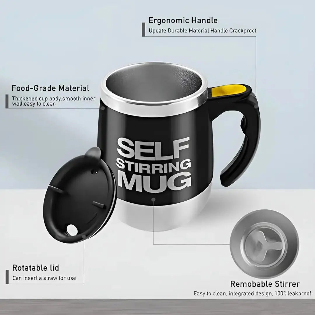 Self Stirring Mug – Automatic Mixing Coffee Mug
