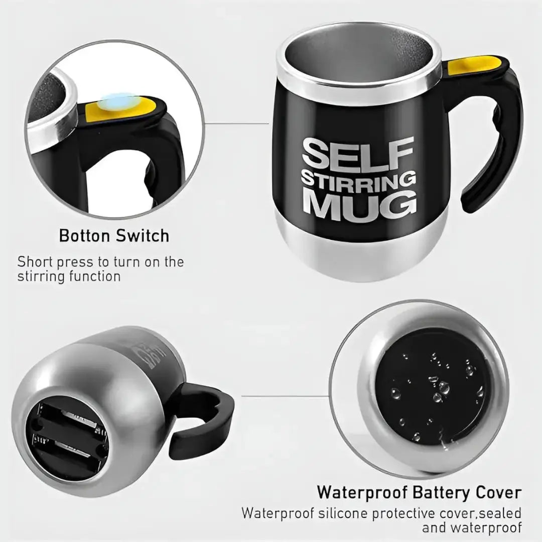 Self Stirring Mug – Automatic Mixing Coffee Mug
