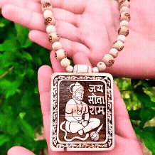 Tulsi Mala With Hanuman Pendant for Men Wood Locket Set (Pack Of 1) Roposo Clout