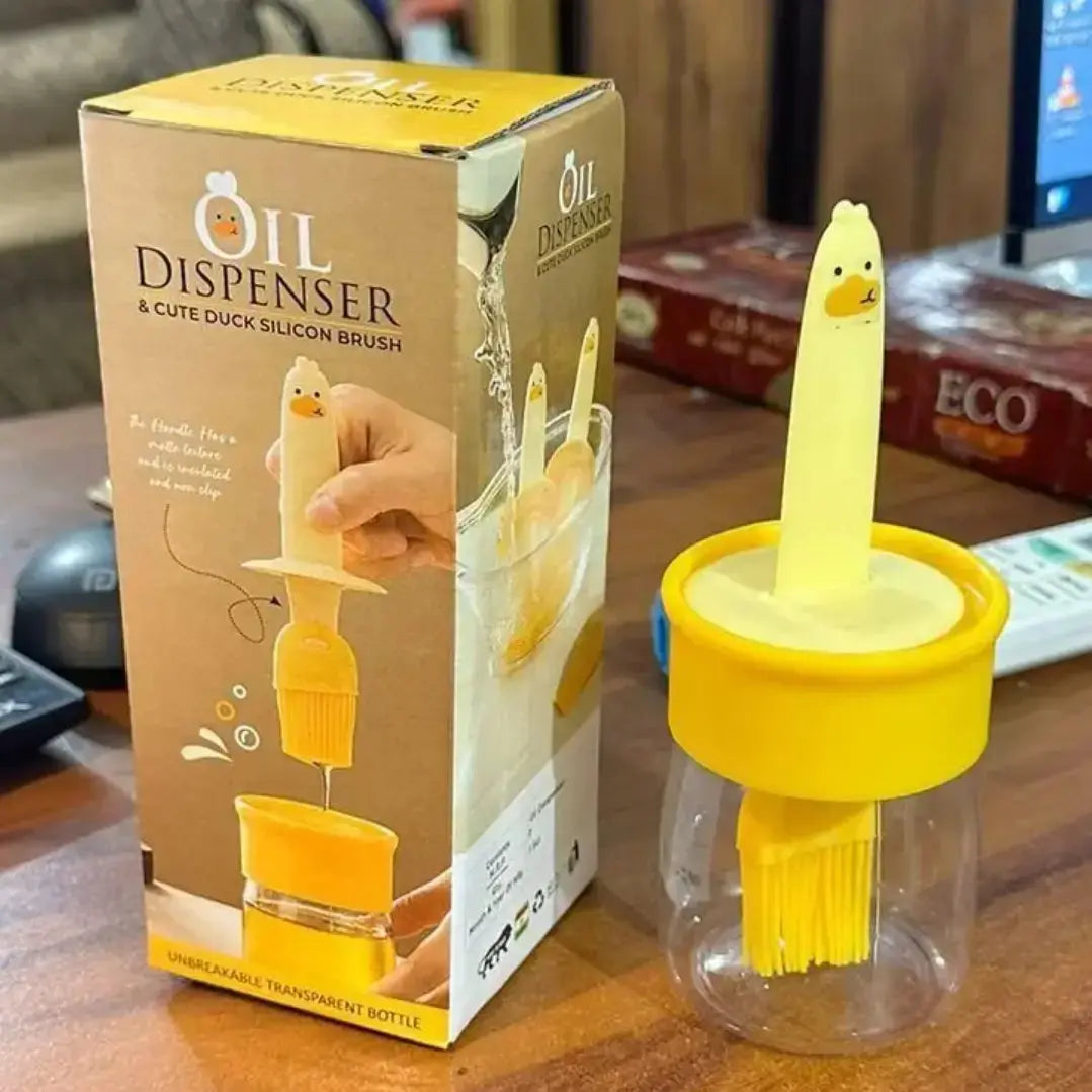 Silicone Brush and high Temperature Resistant Oil Dispenser Bottle Roposo Clout