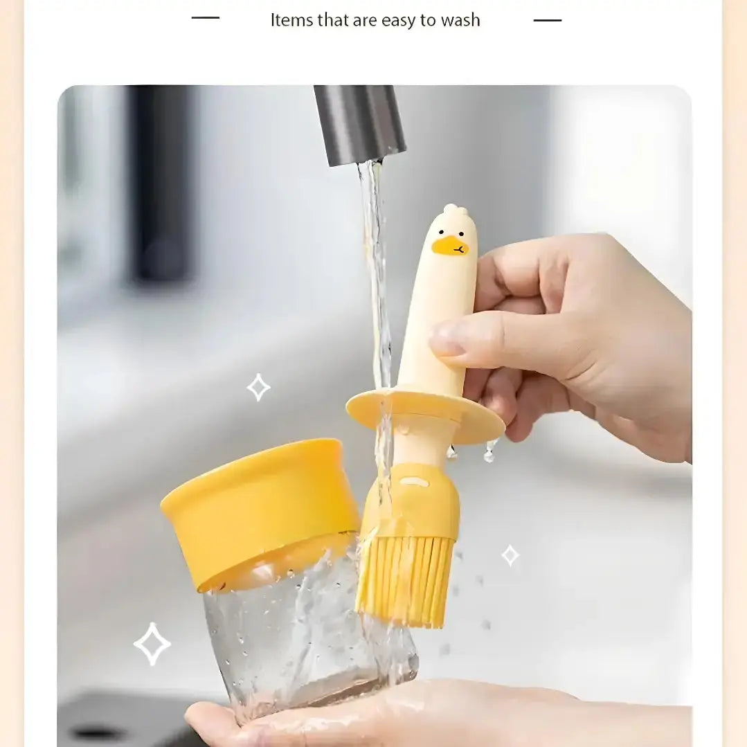 Silicone Brush and high Temperature Resistant Oil Dispenser Bottle Roposo Clout