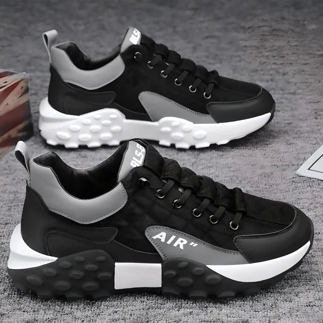 Men's Casual Shoes Thick Base Sneakers for Men Black Color Roposo Clout