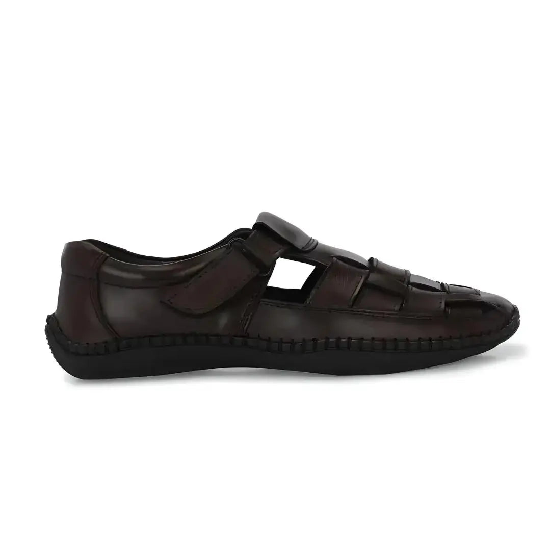 Mens Dreamers Brown Leather Sandals for Men