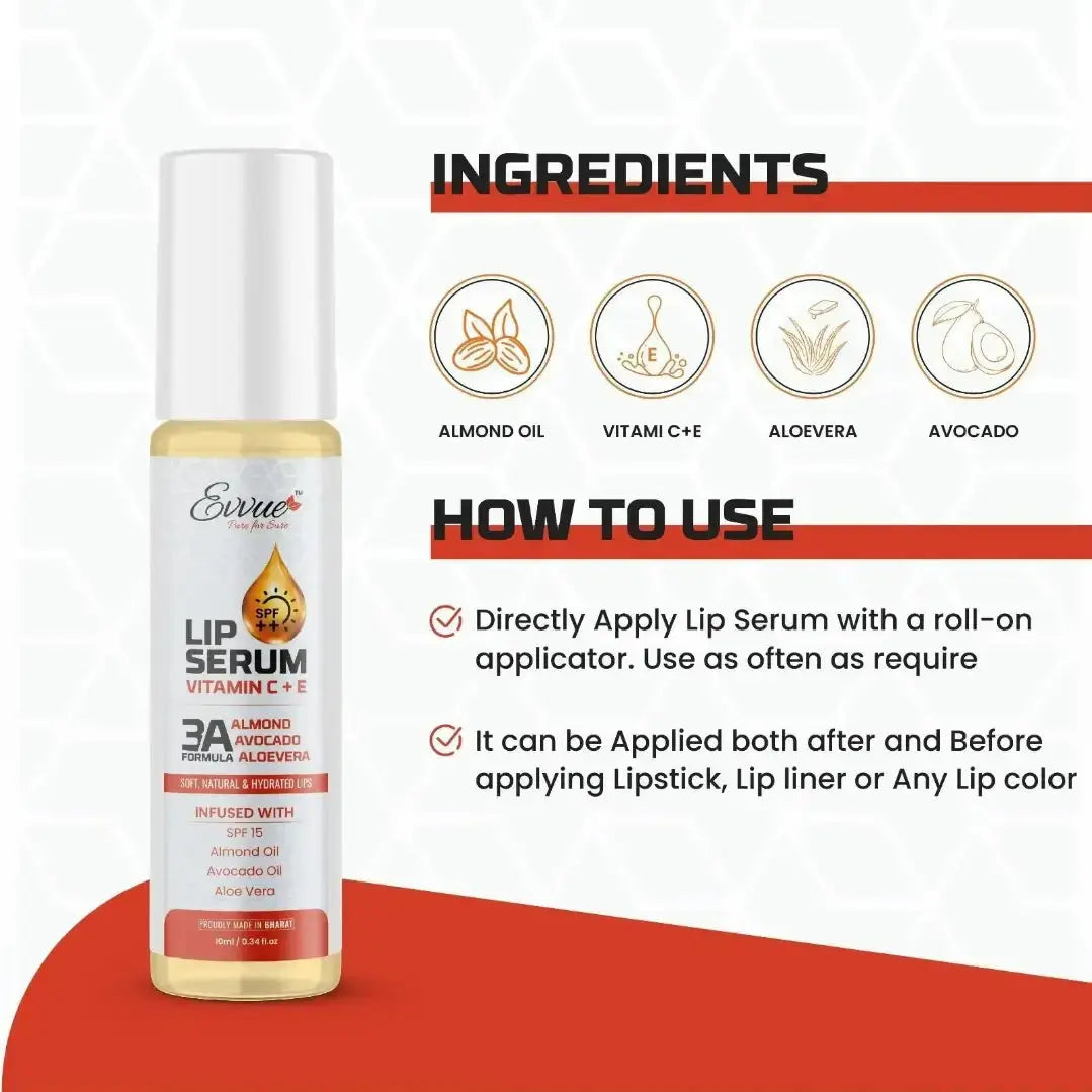 Lip Serum - EVVUE Vitamin C + E Lip Oil (10ml)