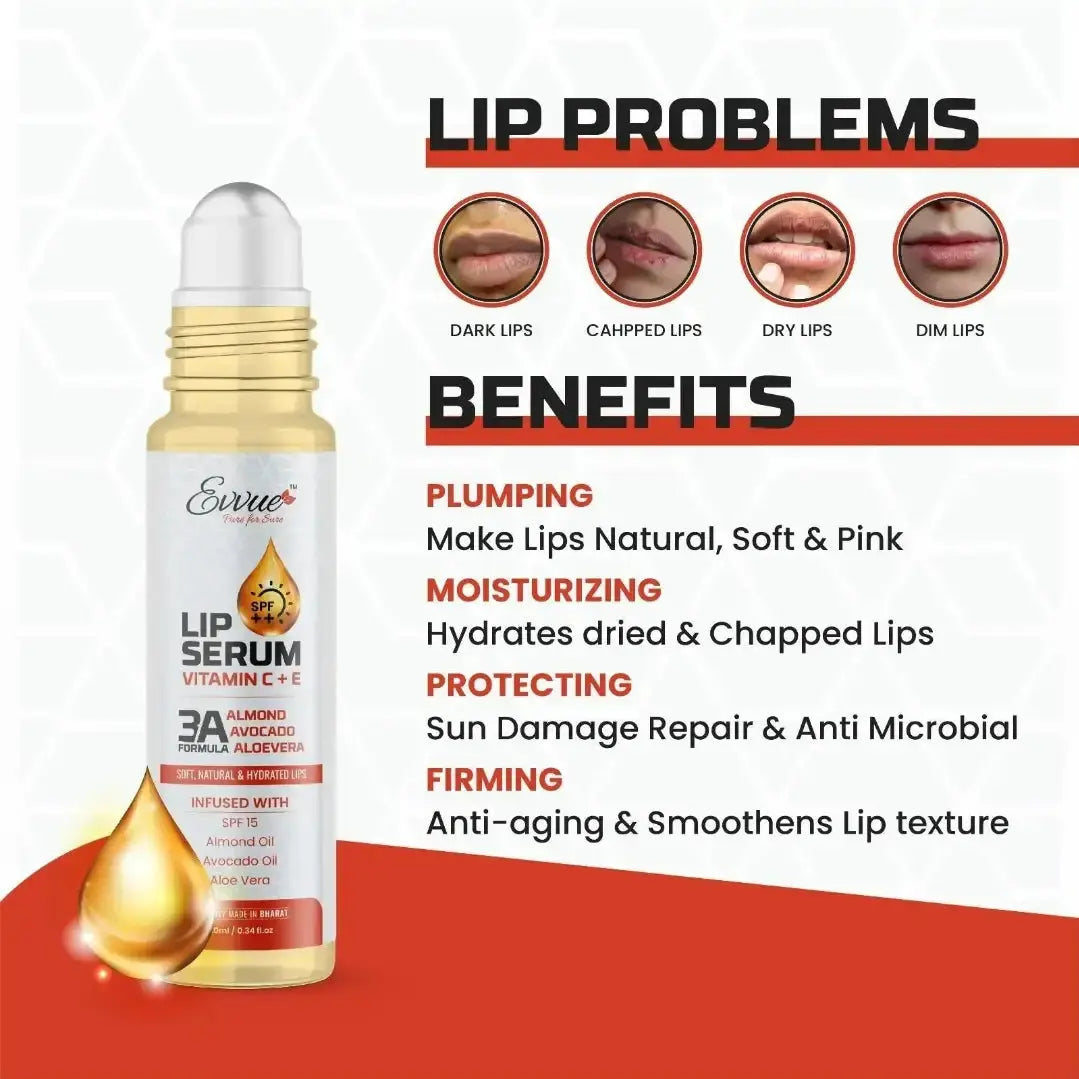 Lip Serum - EVVUE Vitamin C + E Lip Oil (10ml)