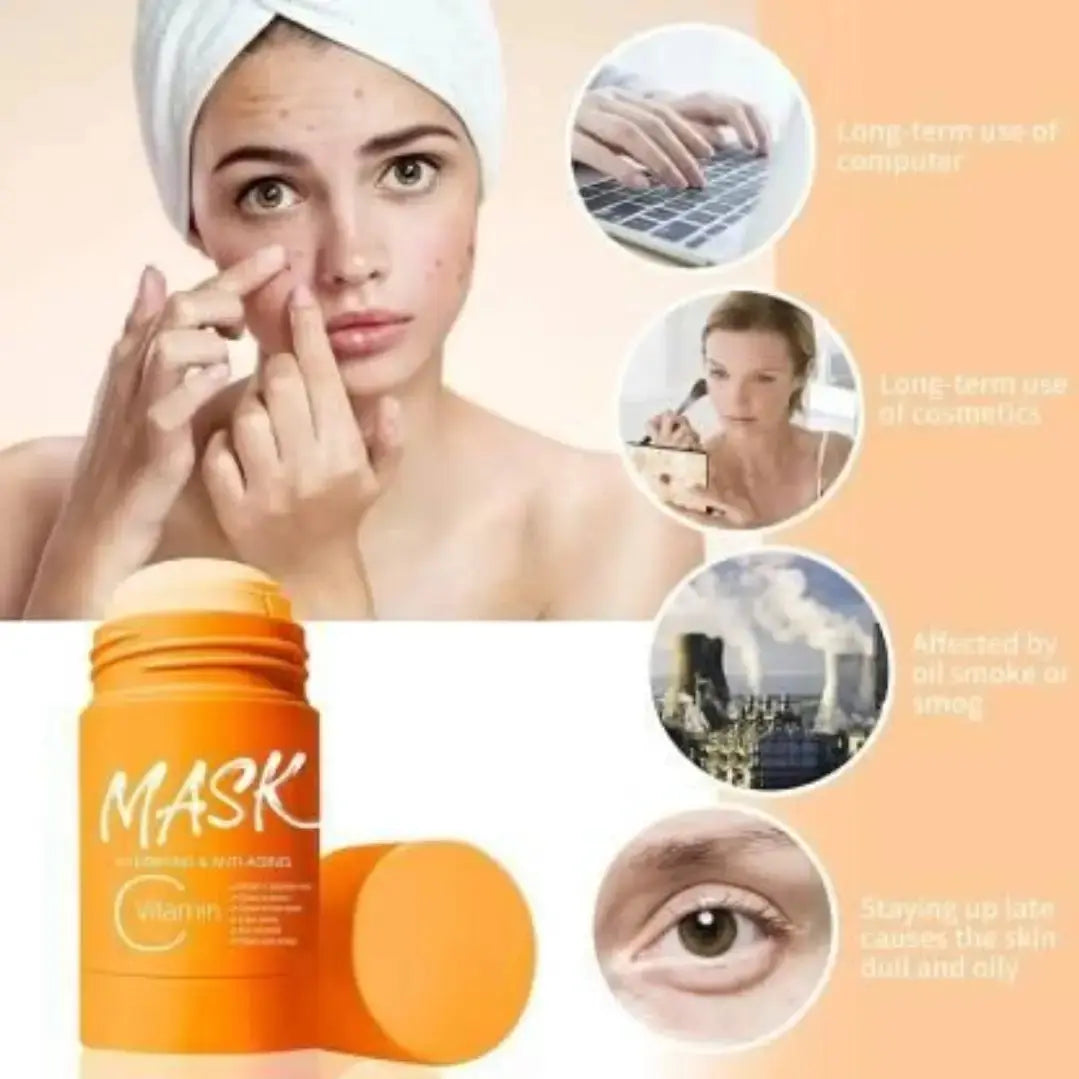 Purifying Orange Vitamin C Clay Face Mask Stick