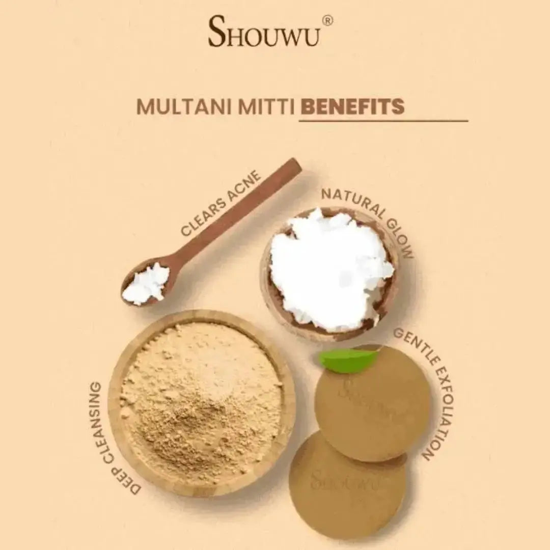Shoumu Multani Mitti Soap Glycerin 100g