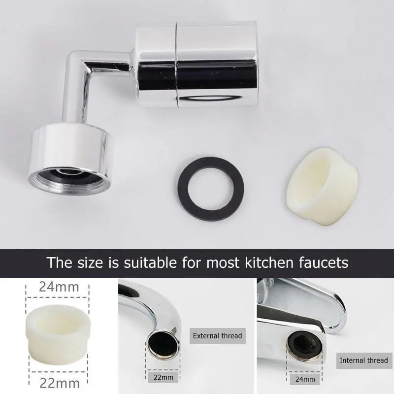 720 Degree Rotating Bathroom Tap Extender