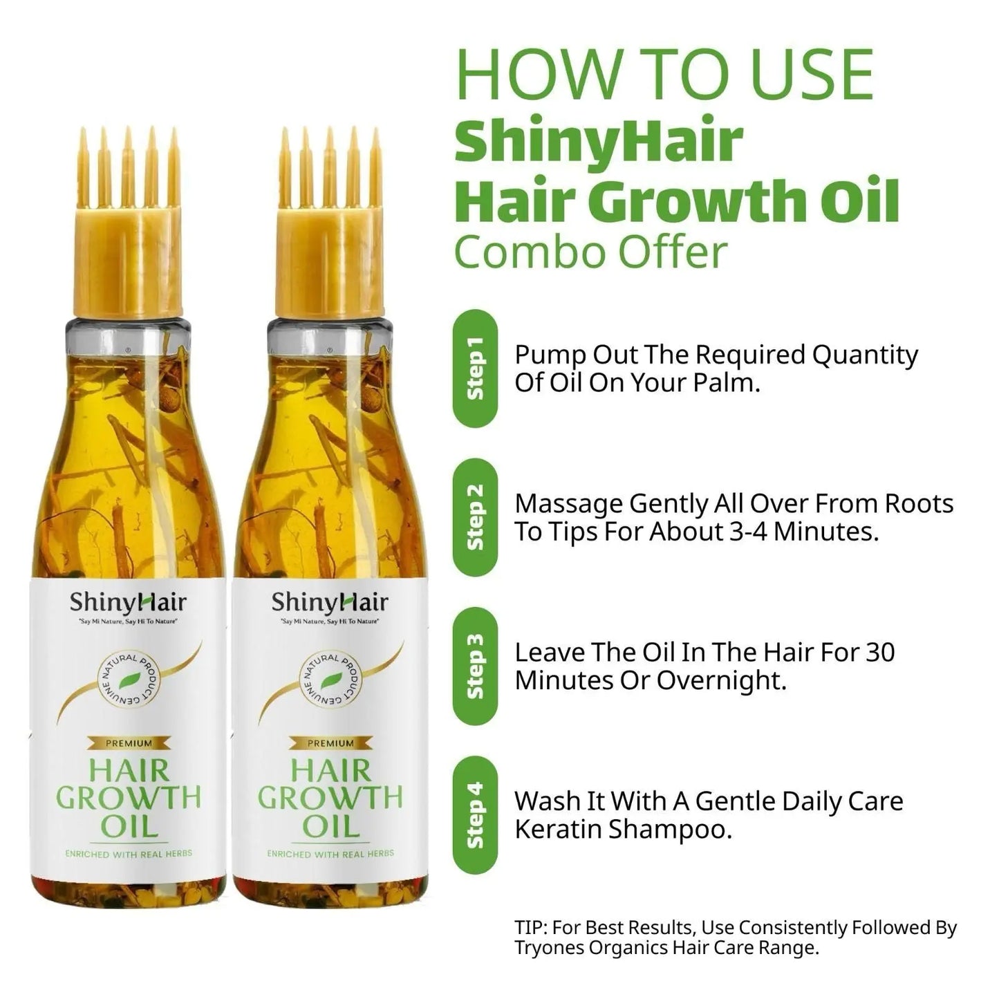 Hair Growth Oil - ShinyHair Oil (Pack of 2)