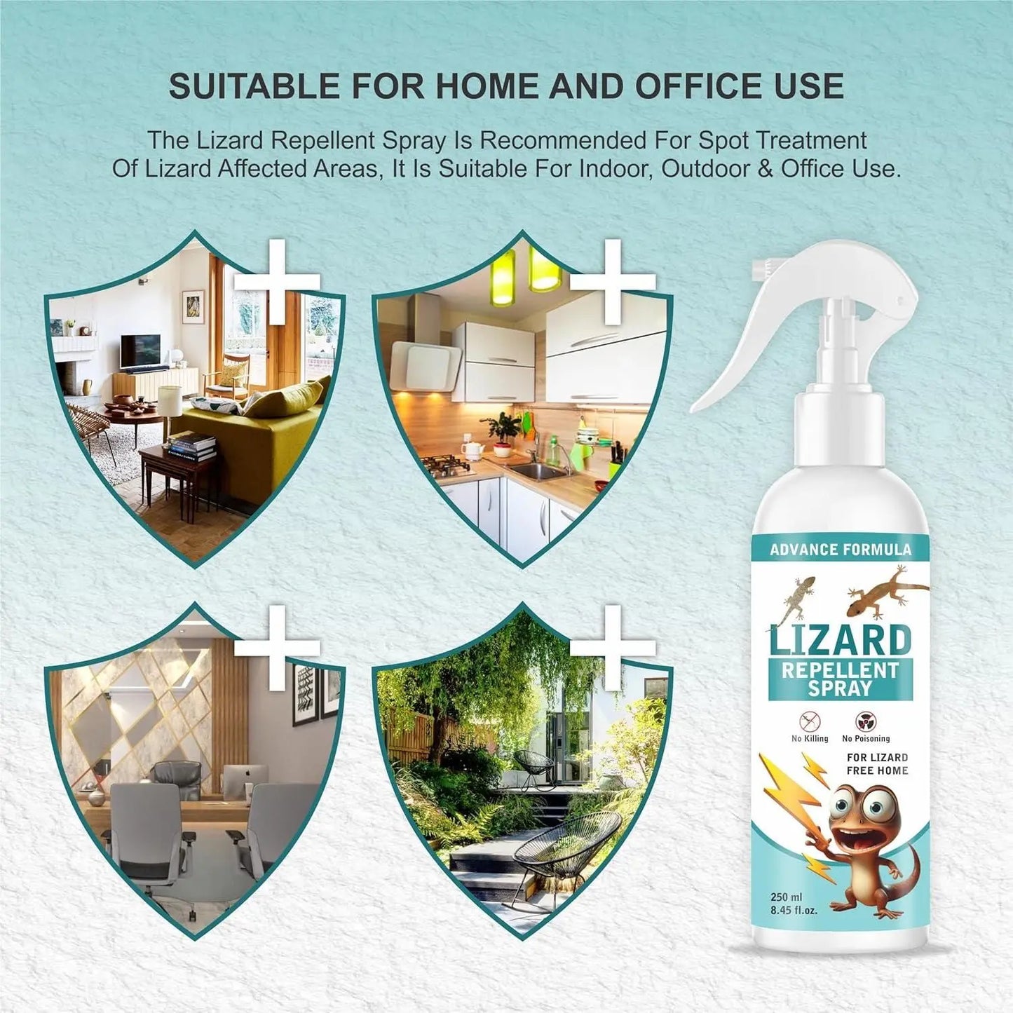 Lizard Repellent for Home Spray Pest Control 250ml (Pack of 2)