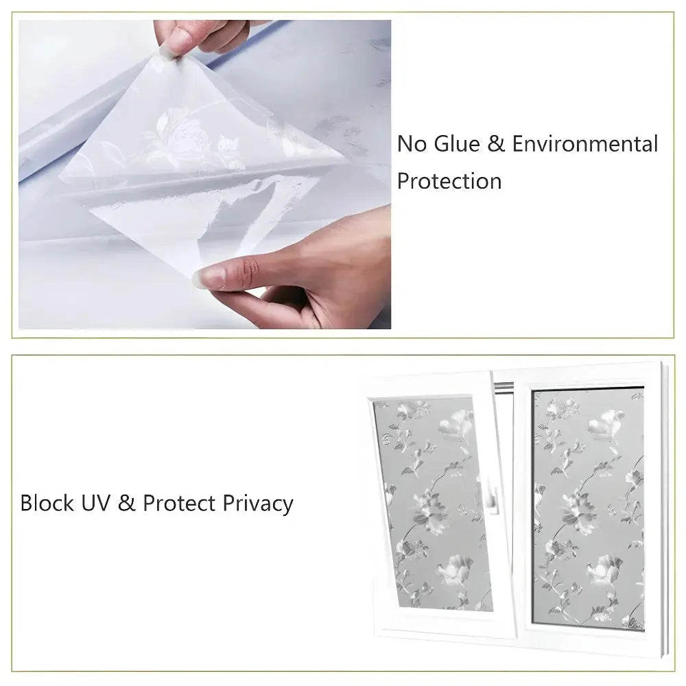 Window Sticker Glass Film Privacy Protection Decor Roposo Clout