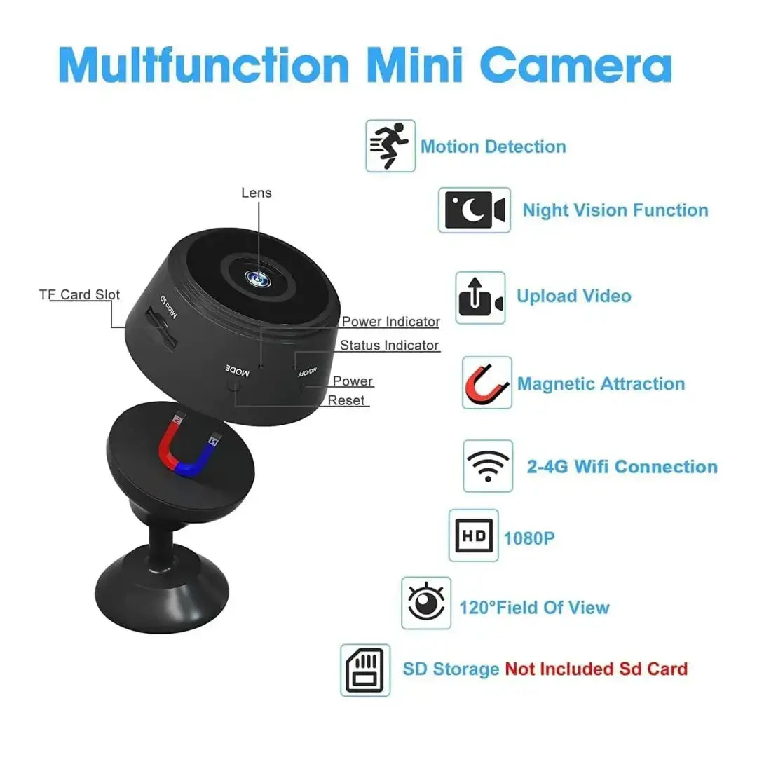 Wifi Camera - Mini Wireless WiFi ,Cameras with Indoor Video Recorder