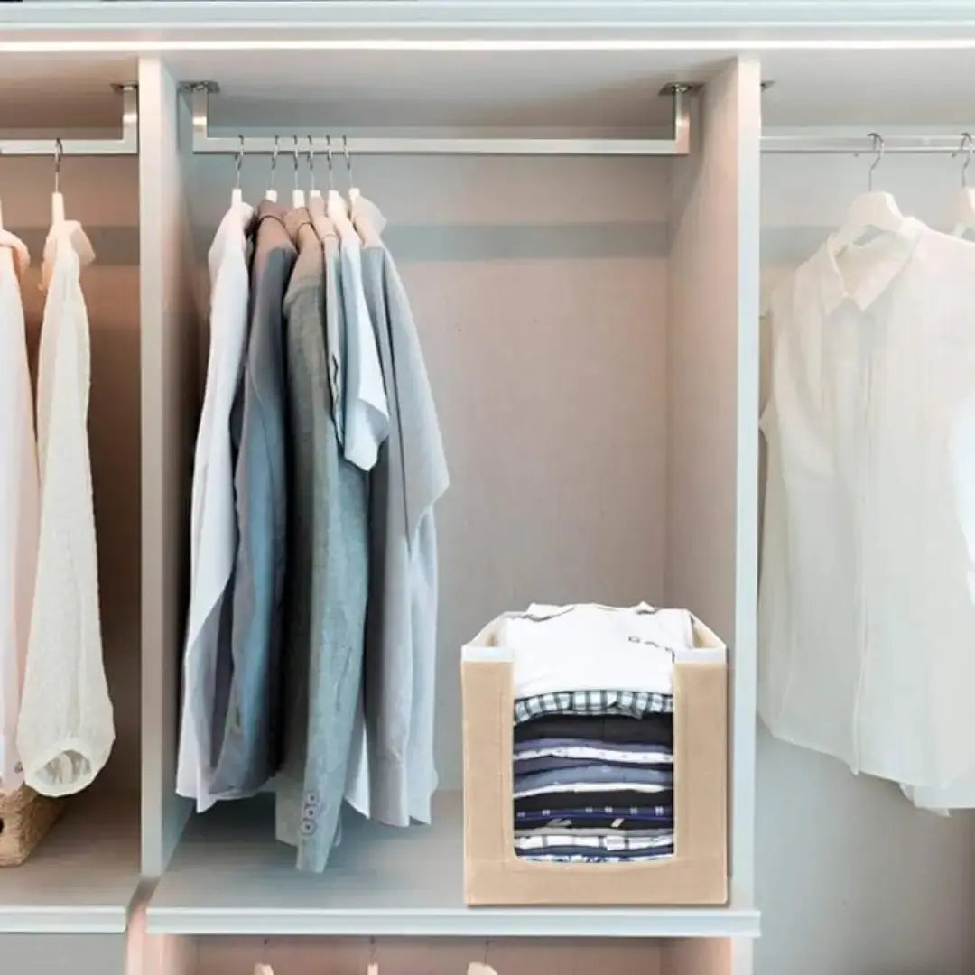 Closet Organizer-Foldable Shirts and Clothing Organizer Stackers (Pack of 6)