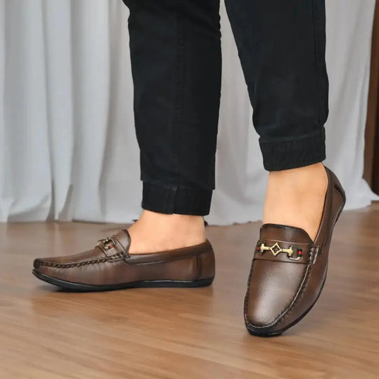 Brown Loafers for Men | Vegan Leather Loafer