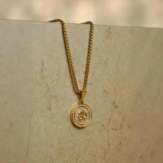 Chain with Pendant Om Pendant Neck Chain for Men