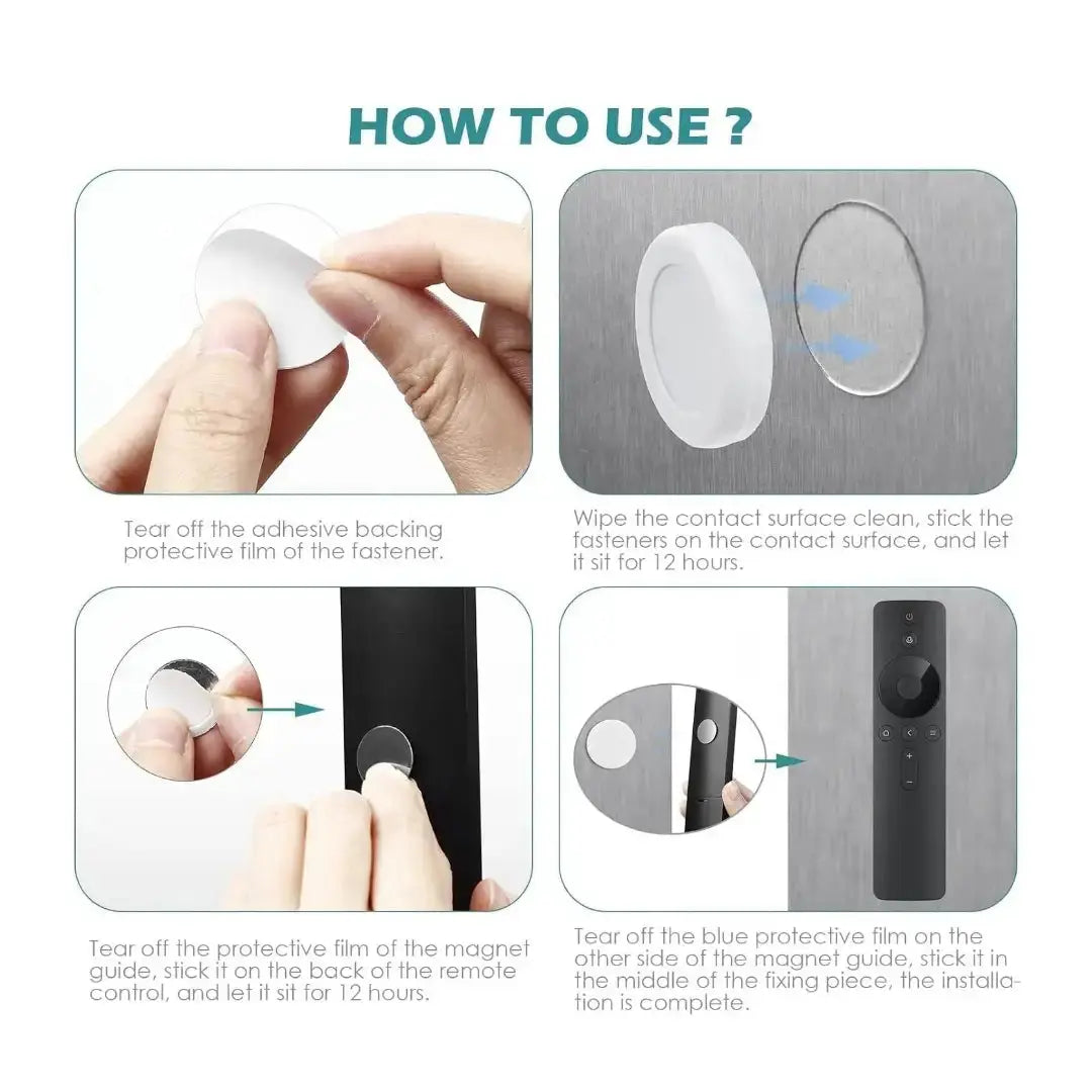 Remote Holder Magnetic Wall Mount Holder (Pack of 5)