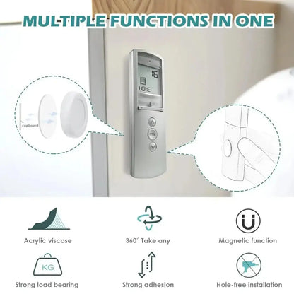 Remote Holder Magnetic Wall Mount Holder (Pack of 5)