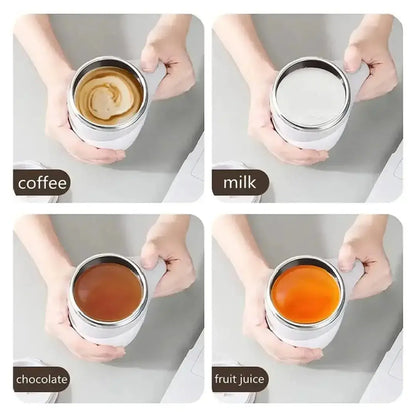 Self-Stirring Mug Magnetic – Automatic Mixing Cup for Coffee, Milk, Juice