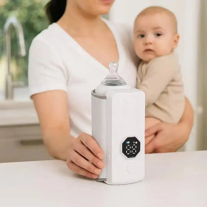 Portable Bottle Warmer Fast Heating, USB Rechargeable