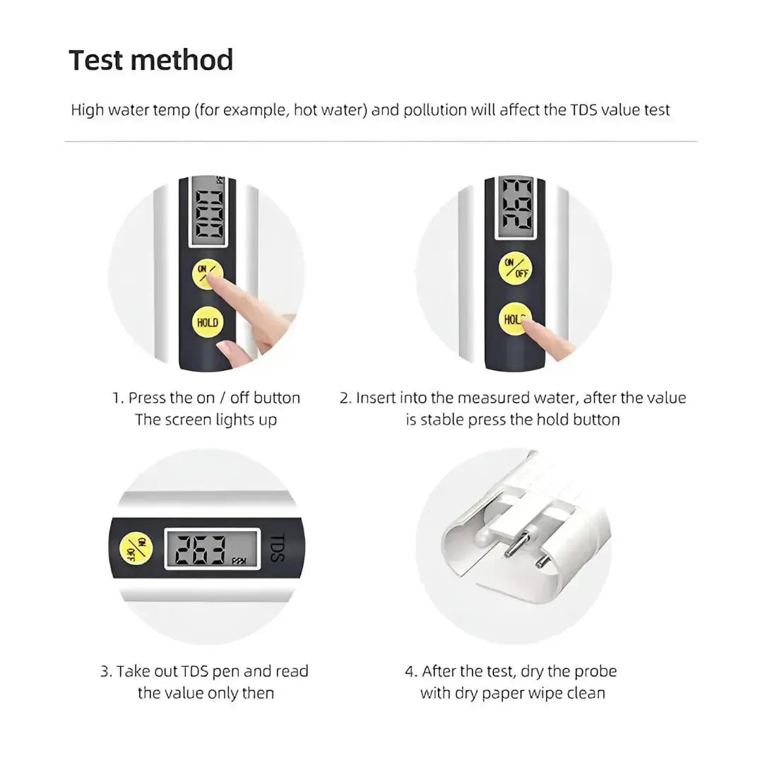 TDS Meter - Portable Digital Water TDS Tester