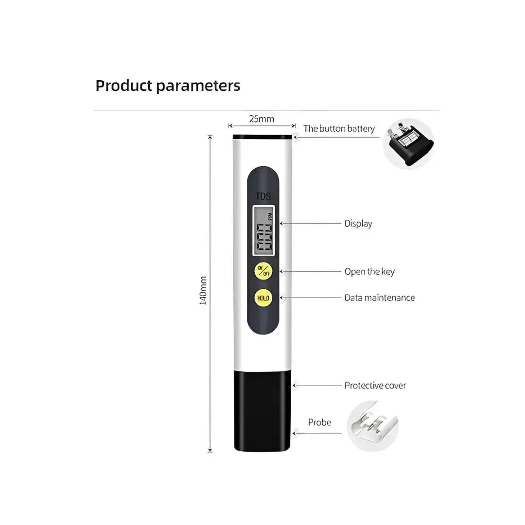 TDS Meter - Portable Digital Water TDS Tester
