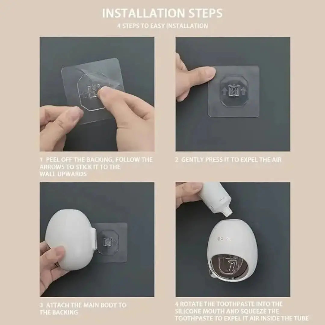 Toothpaste Dispenser – Easy Wall Mount Design