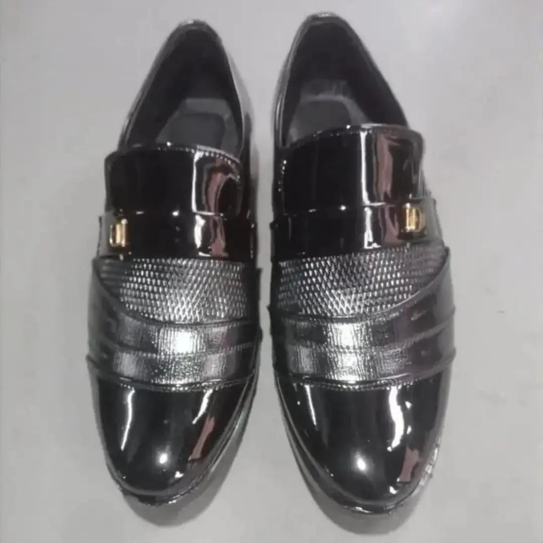 Men's Stylish Synthetic Black Formal Shoes for Men