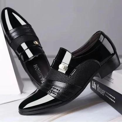 Men's Stylish Synthetic Black Formal Shoes for Men
