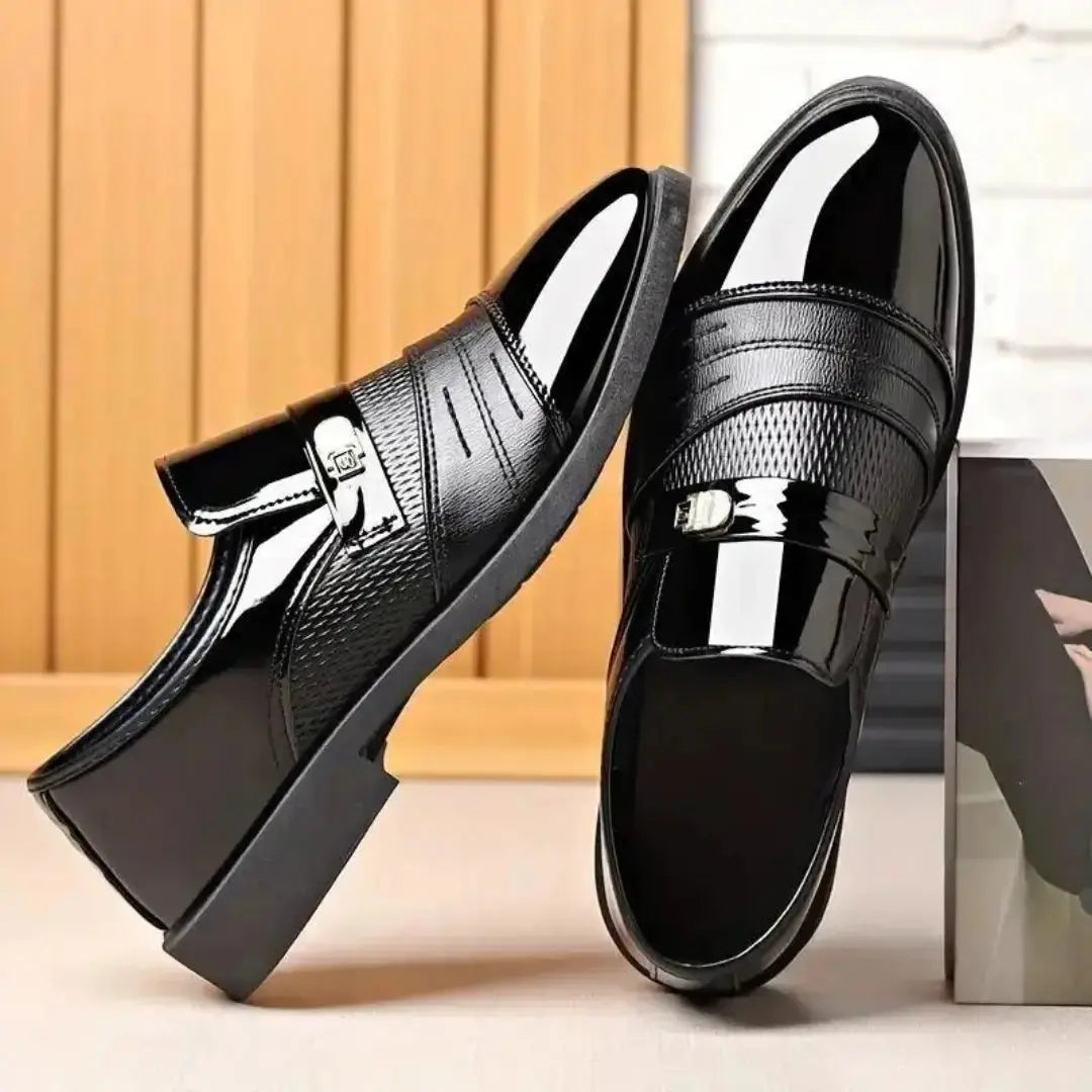 Men's Stylish Synthetic Black Formal Shoes for Men