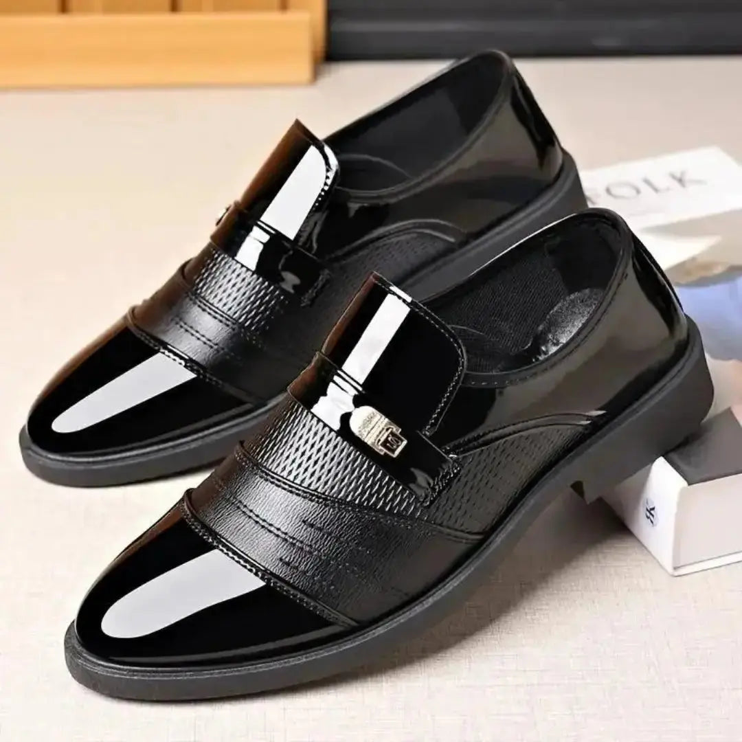 Men's Stylish Synthetic Black Formal Shoes for Men