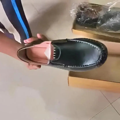 Casual Shoes for Men – Hand-Stitched Leather Loafers, Non-Slip & Durable